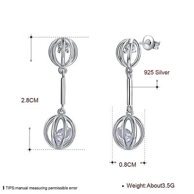 0.12 ออนซ์ 2.8X0.8 ซม. ต่างหูไพลินสตั๊ดโลหะผสมเพทายหินEarrings