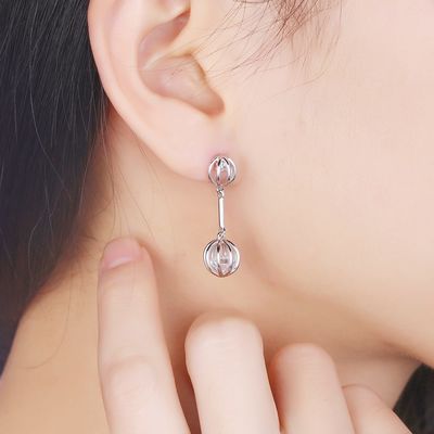 0.12 ออนซ์ 2.8X0.8 ซม. ต่างหูไพลินสตั๊ดโลหะผสมเพทายหินEarrings