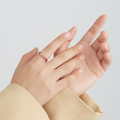 8.3in 0.07oz แหวนคริสตัลเงินแท้ 14k Cubic Zirconia แหวนหมั้น ODM