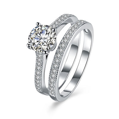 เพชร Moissanite ทรงกลม 1 มม. ถึง 15 มม. D EF GH IJ สี Forever เครื่องประดับสำหรับงานแต่งงาน