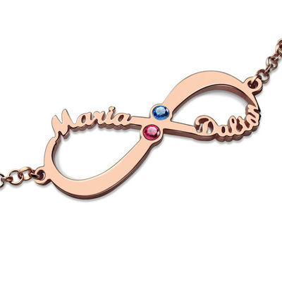 1.76in 5 กรัมสร้อยข้อมือเงินที่กำหนดเอง Birthstone 5A CZ ชื่อ Letter Bracelet