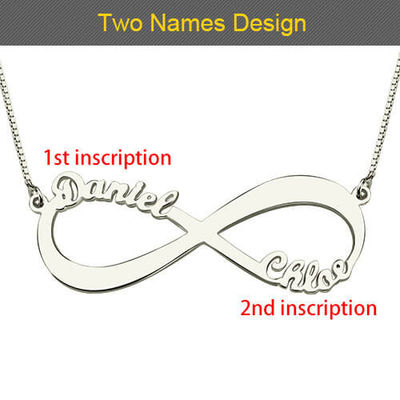 15.7in Infinity Custom Silver สร้อยคอ