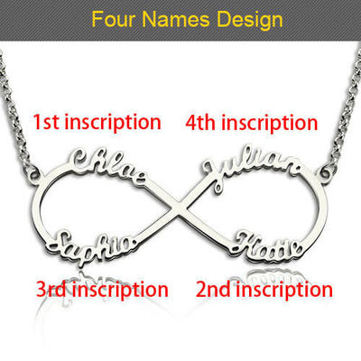15.7in Infinity Custom Silver สร้อยคอ