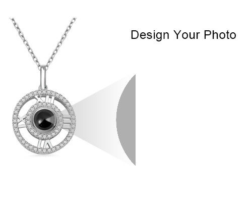 0.28in 0.17oz สร้อยคอเงินที่กำหนดเองแฟนสร้อยคอภาพโปรเจ็กต์ ODM