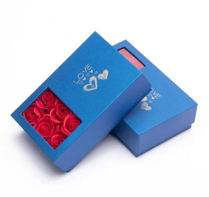 115*115*110 มม. 0.406 กก. Rose ดอกไม้ของขวัญกล่องเครื่องประดับบรรจุภัณฑ์กล่องเครื่องประดับกล่องสร้อยคอกล่องต่างหูกล่องแหวน