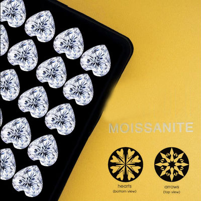 ขายปลีก mossanite Pass Diamond Test GRA หิน D สี รอบ รูปทรง Diamond Loose Moissanite moissanite วงจรหู